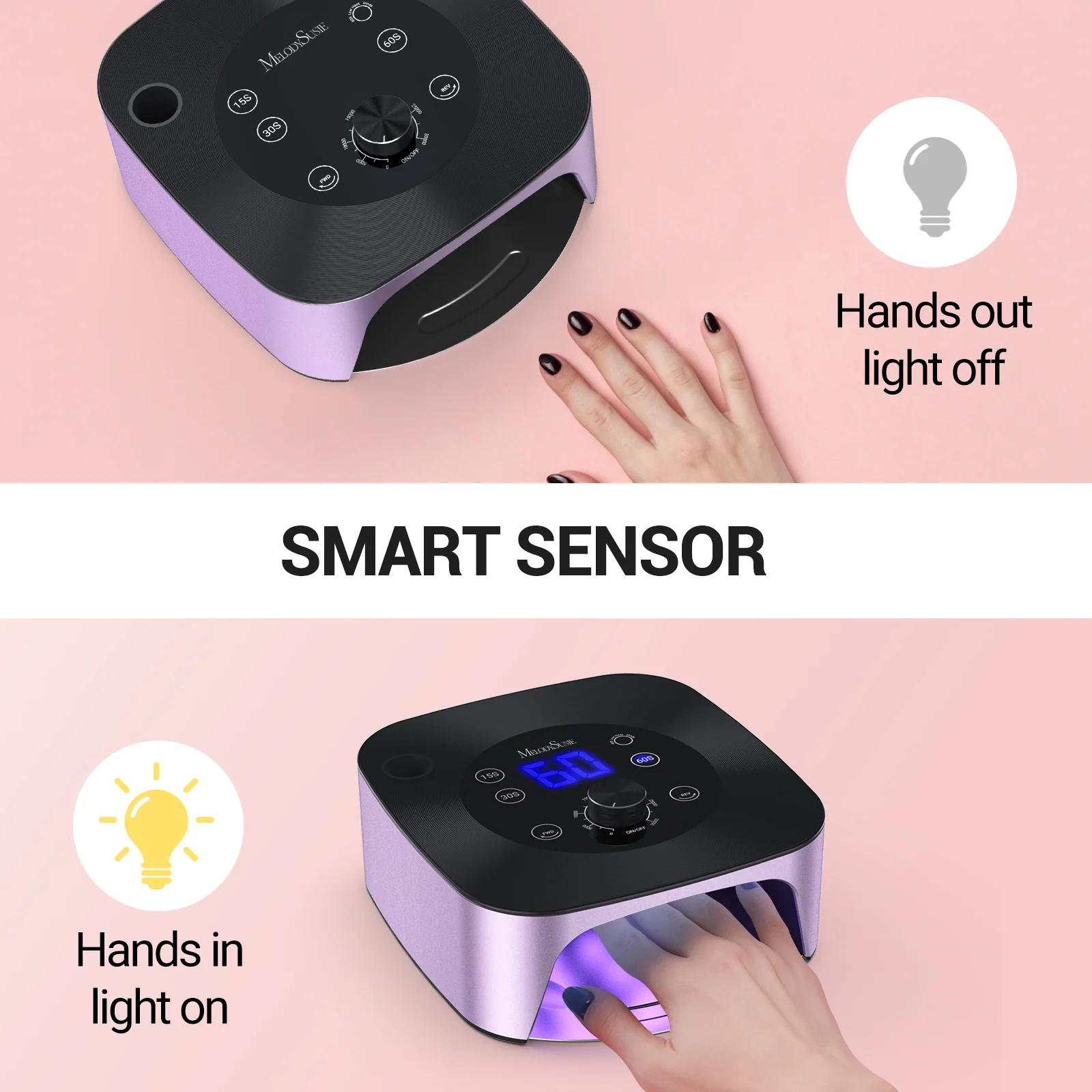 XC320C 2 in 1 Nail Lamp with Nail Drill Kit - Image 9