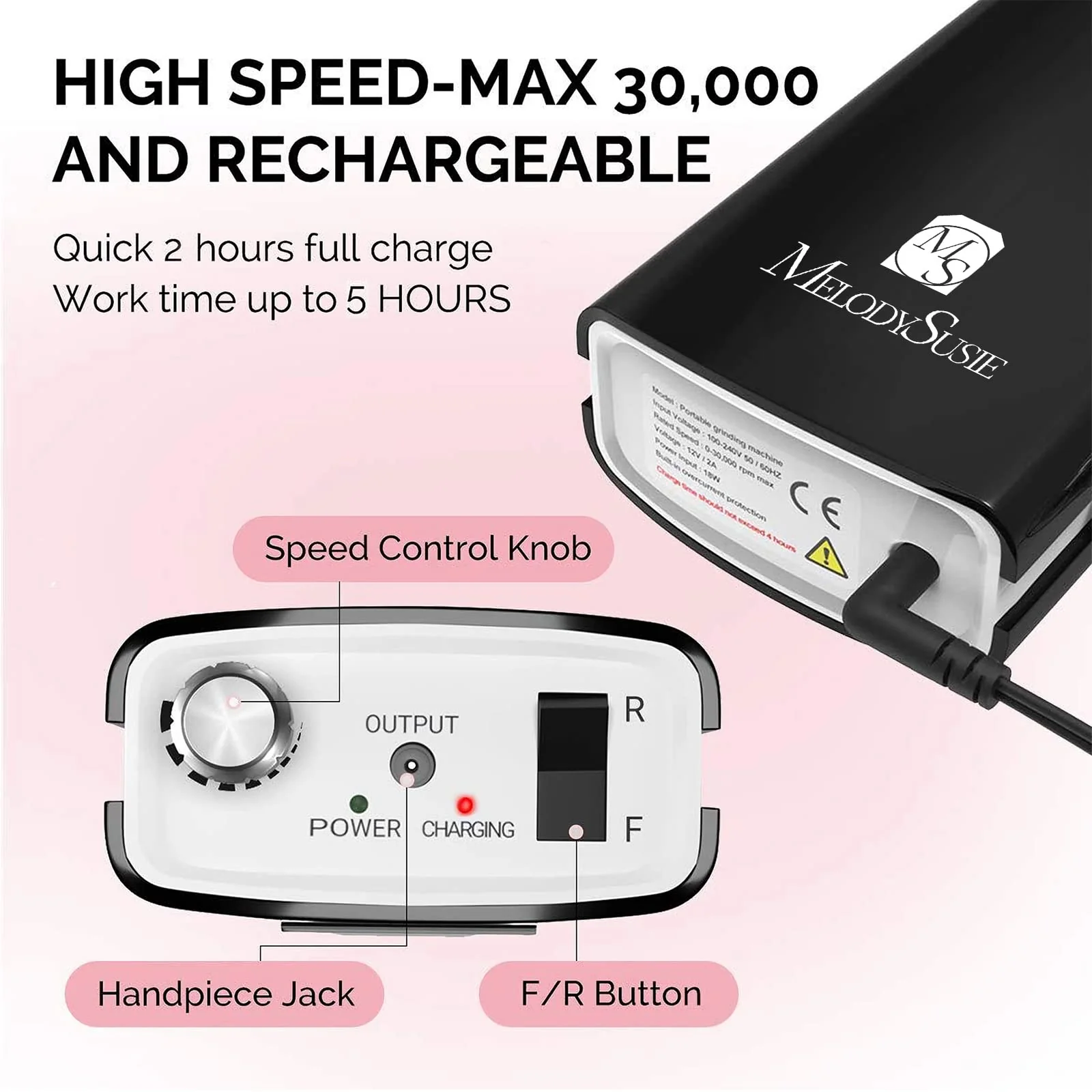 Artemis(SC300I) Rechargeable Nail Drill Sets - Image 11