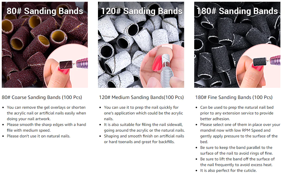 Colorful 300pcs Professional Sanding Bands - Image 13