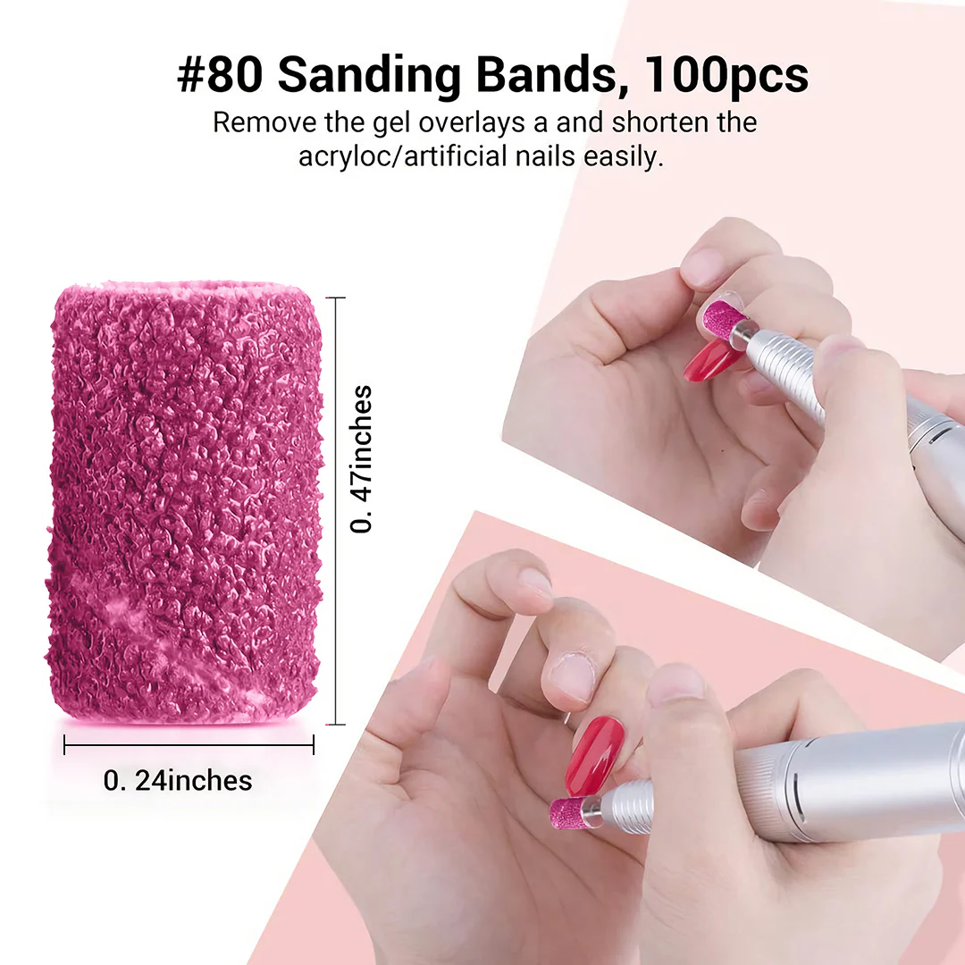 Colorful 300pcs Professional Sanding Bands - Image 4