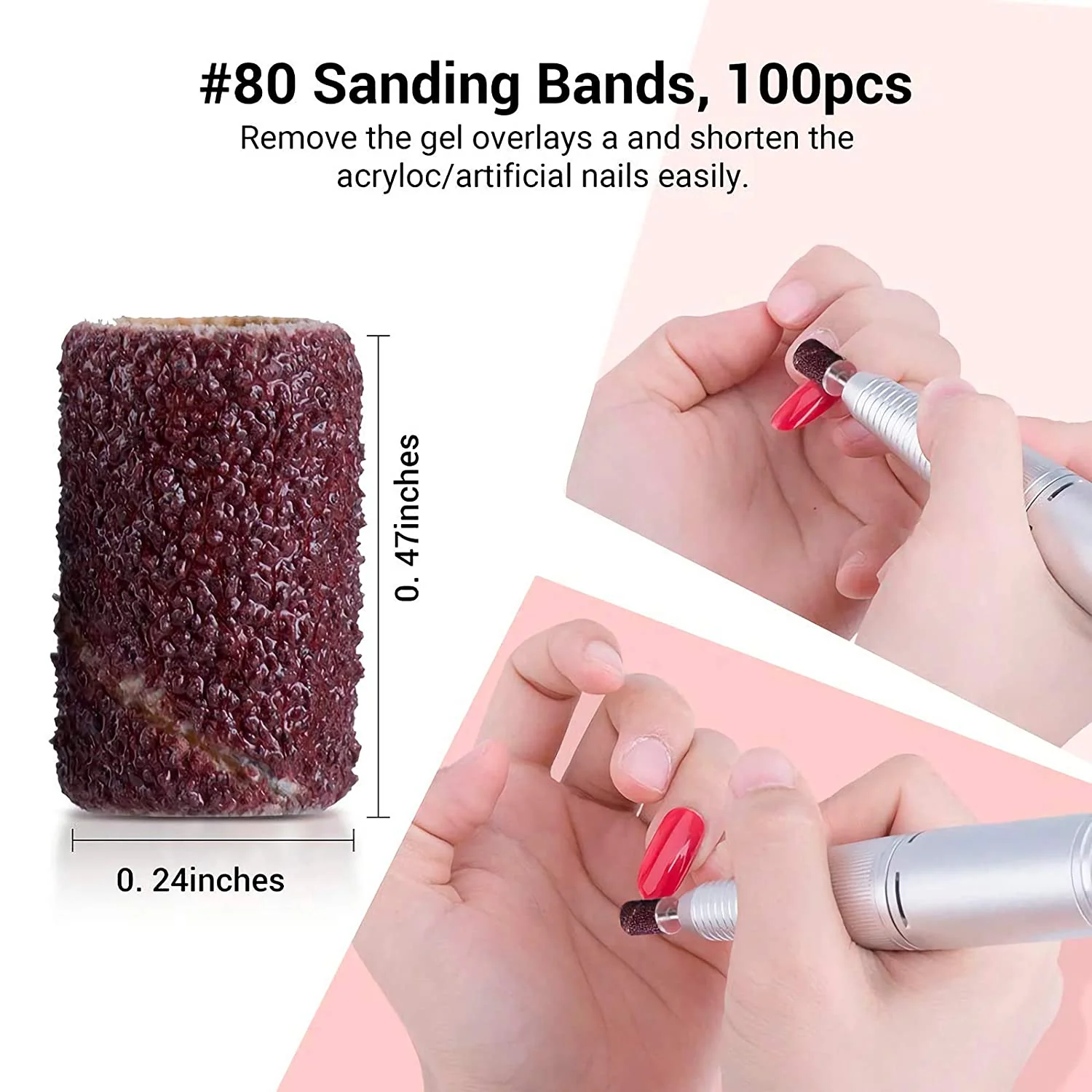 Colorful 300pcs Professional Sanding Bands - Image 5