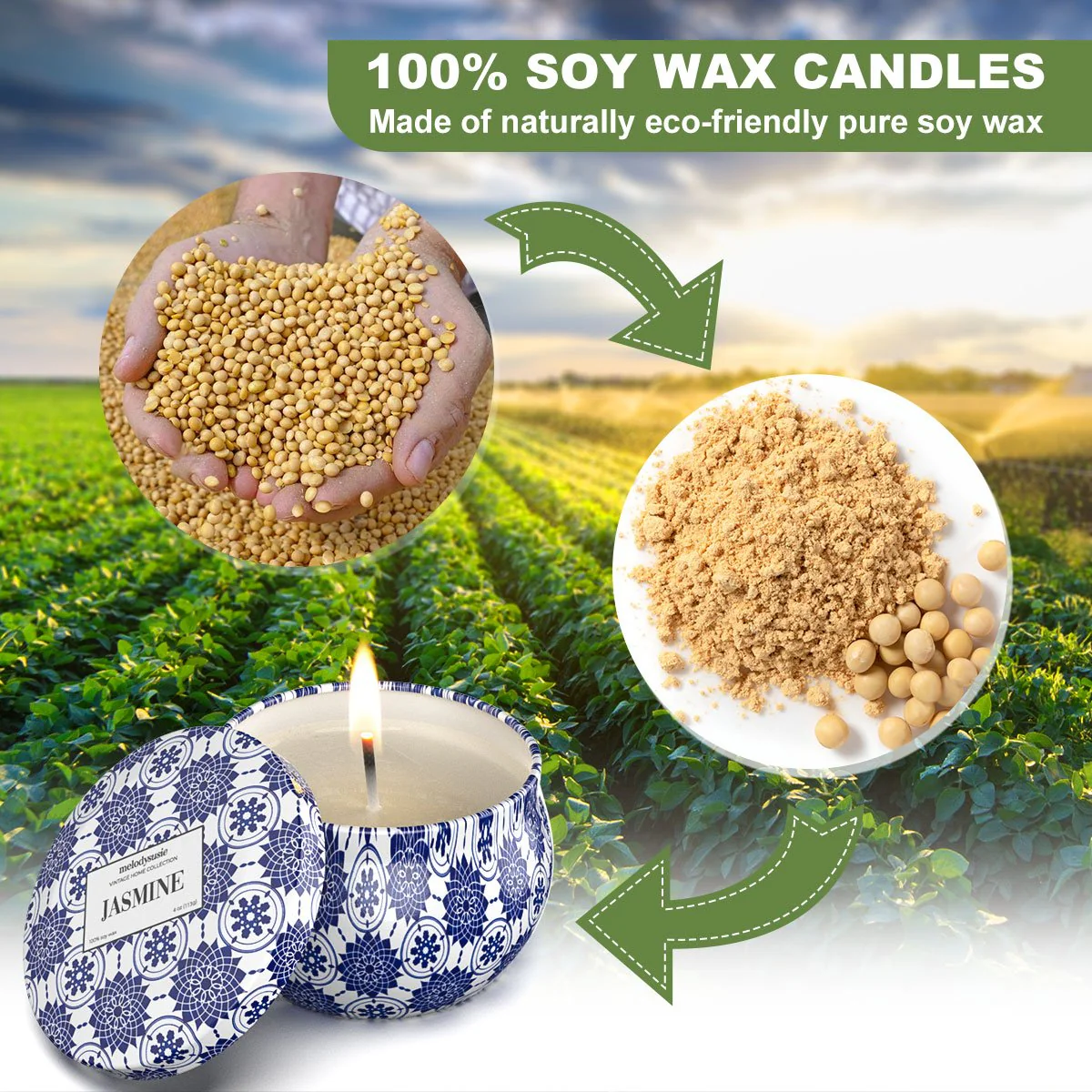 Relief Sleep Scented Candle Set - Image 3