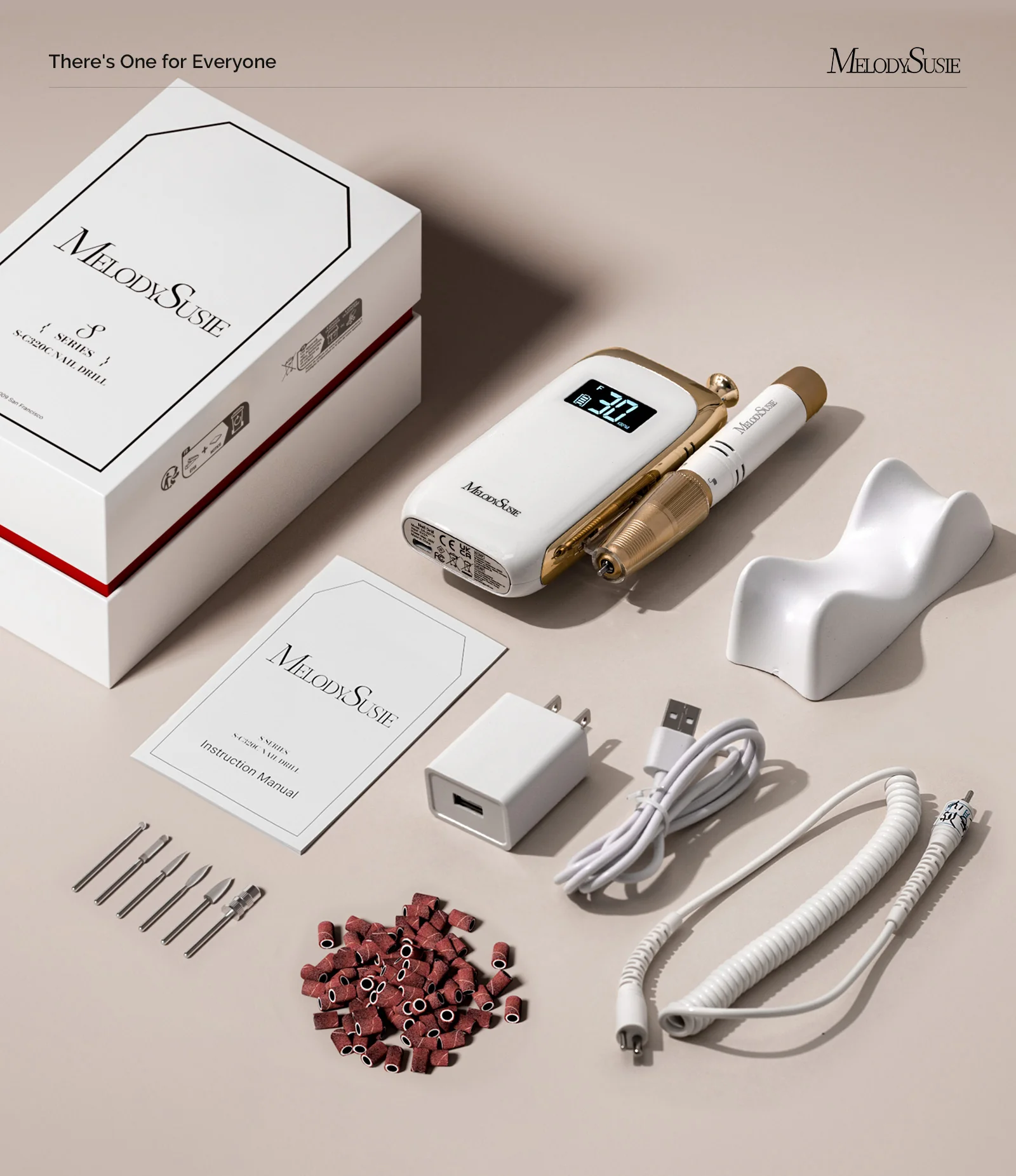 Jade(SC320C) Rechargeable Nail Drill 30,000RPM - Image 6