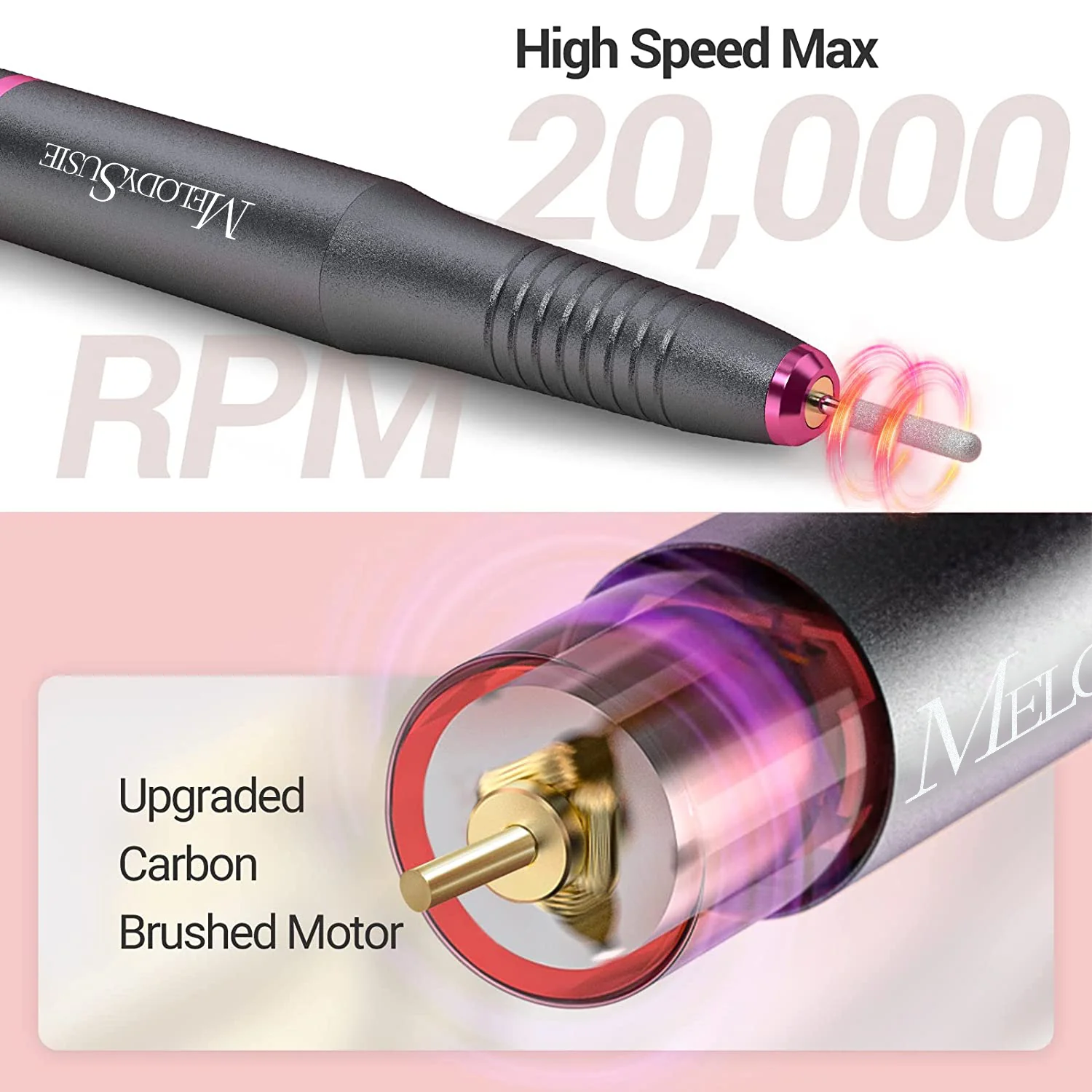 Silvia(PC150C) Pen-Shaped Portable USB Nail Drill 20,000RPM - Image 9