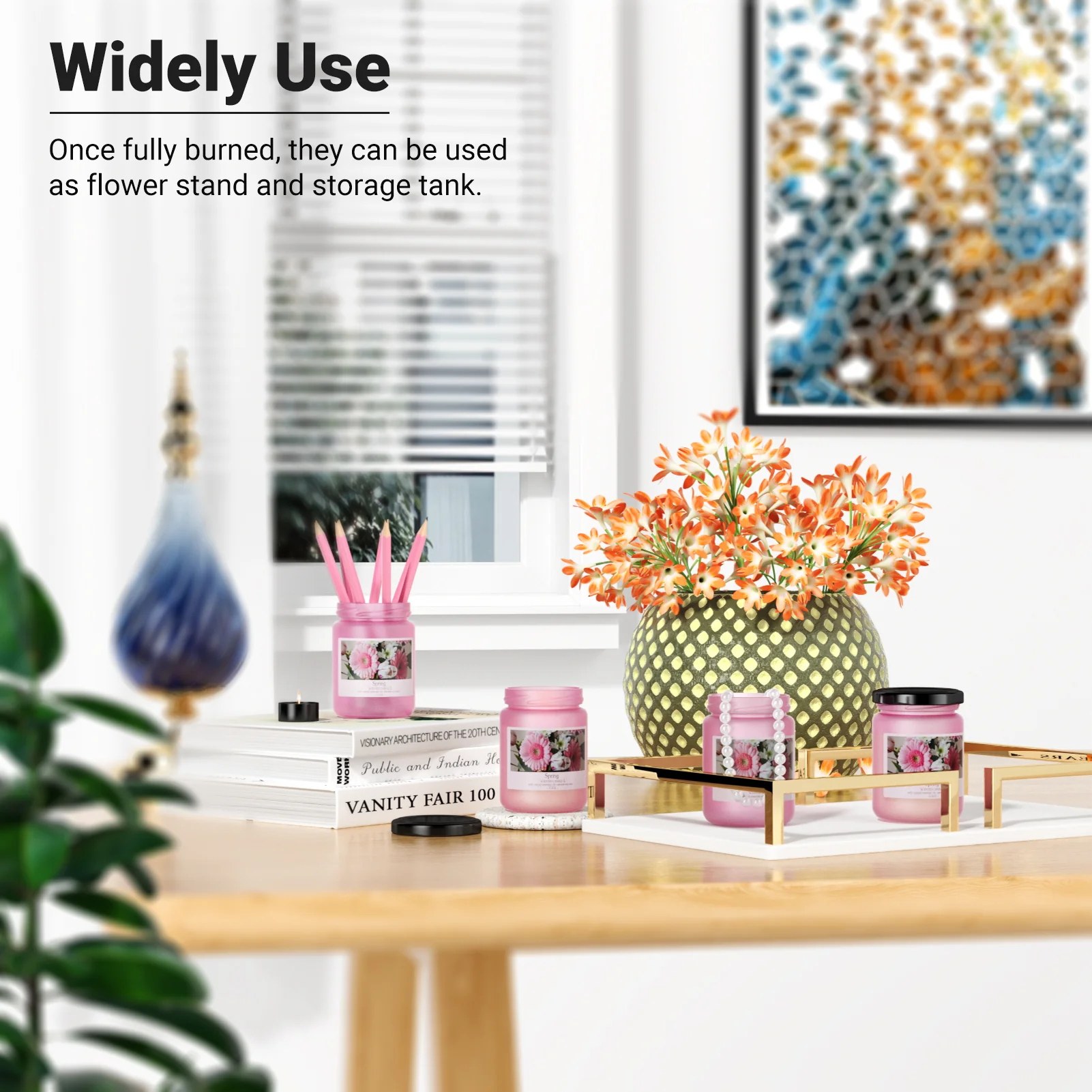 Spring Scented Candle Gift Set (4 Jars) - Image 4